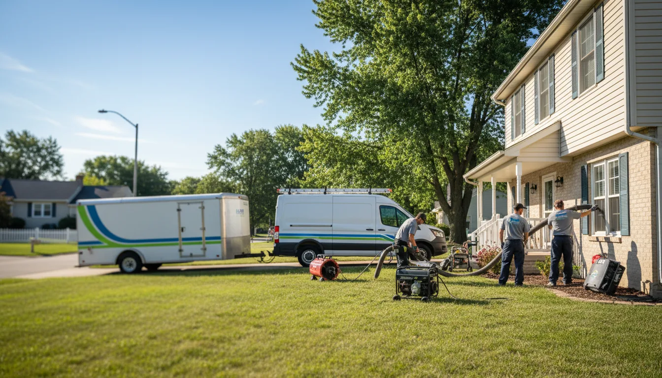 Flooded Basement Restoration And Cleanup With Repair in Osgood, IN near me